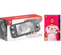 Nintendo Switch Lite (Серый) + Игра FIFA 20
