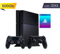Sony PlayStation 4 FAT (500Gb) 10XX + 2-й геймпад + 2 игры на выбор *diskont (б/у)