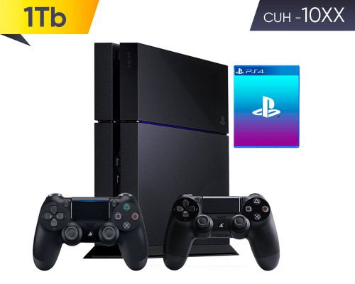 Sony PlayStation 4 FAT (1Tb) 10XX + 2-й геймпад + ...
