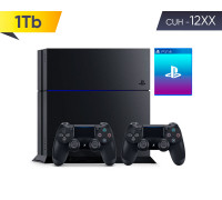 Sony PlayStation 4 FAT (1Tb) 12XX + 2-й геймпад + 2 игры на выбор *diskont (б/у)