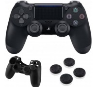 Для PS4 (б/у): GameBox (Сборник): Sony DualShock 4 v2 + силиконовый чехол + накладки на стики *diskont (б/у)