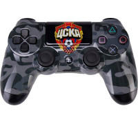 Для PS4 (б/у): Кастомизированный геймпад Sony DualShock 4 V2 ФК ЦСКА ;Black Camo; *diskont (б/у)