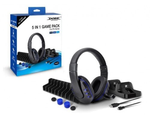 Для PS4 (б/у): Набор аксессуаров DOBE Game pack 5в...