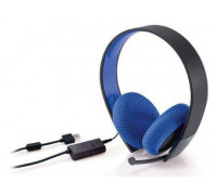 Для PS4 (б/у): Проводная гарнитура Sony Silver Wired Stereo Headset Black 7.1 *diskont (б/у)