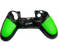 Для PS4 (б/у): Силиконовый чехол для геймпада Non-Slip Sony DualShock 4 (чёрный-зелёный) *diskont (б/у)