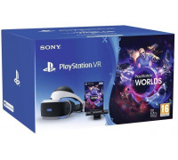 Для PS4 (б/у): Sony PlayStation VR (CUH-ZVR2 RUS) + PlayStation Camera + игра VR Worlds *diskont (б/у)