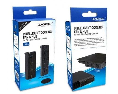 Для PS4 (б/у): USB-разветвитель + вентилятор DOBE ...