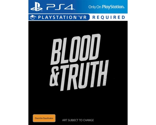 Игра PS4 (б/у): Blood & Truth (русская версия, только для PS VR) *diskont (б/у)