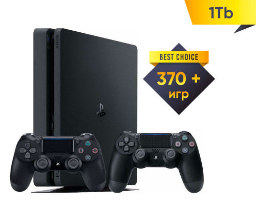 Sony PlayStation 4 Slim (1Tb) + 2 геймпад + Игры *...