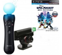 Игра PS3 (б/у): Disney Epic Mickey 2: The Power of Two (Две Легенды) Русская Версия + Контроллер движений PlayStation Move + Камера PlayStation Eye  *diskont (б/у)