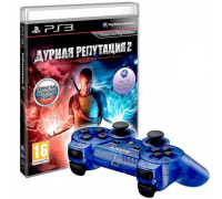 Игра PS3 (б/у): Дурная репутация 2 (inFamous 2) (Platinum) Русская Версия + Контроллер DualShock 3 Синий (Cosmic Blue)  *diskont (б/у)