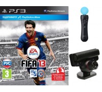 Игра PS3 (б/у): FIFA 13 Русская Версия + Контроллер движений PlayStation Move + Камера PlayStation Eye  *diskont (б/у)