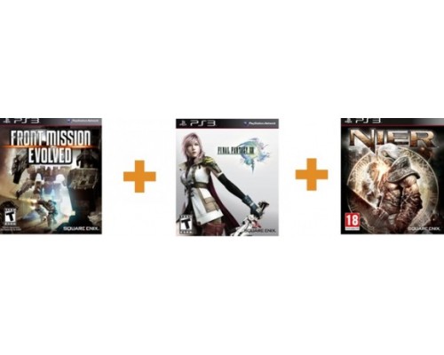 Игра PS3 (б/у): Final Fantasy XIII (13) + Nier + Front Mission Evolved  *diskont (б/у)