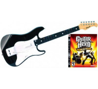 Игра PS3 (б/у): Guitar Hero: World Tour + Деревянная полноразмерная гитара Guitar Wood  *diskont (б/у)