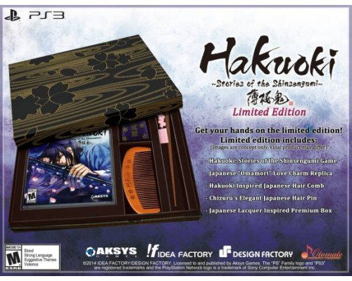 Игра PS3 (б/у): Hakuoki: Stories of the Shinsengumi Ограниченное издание (Limited Edition)  *diskont (б/у)