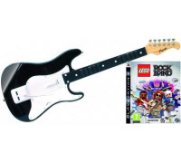 Игра PS3 (б/у): LEGO Rock Band + Деревянная полноразмерная гитара Guitar Wood  *diskont (б/у)