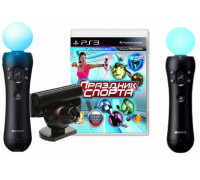 Игра PS3 (б/у): Праздник Спорта (Sports Champions) Русская Версия + Контроллер движений PlayStation Move 2 шт + Камера PlayStation Eye (PS3 *diskont (б/у)