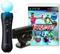 Игра PS3 (б/у): Праздник Спорта (Sports Champions) Русская Версия + Контроллер движений PlayStation Move + Камера PlayStation Eye  *diskont (б/у)