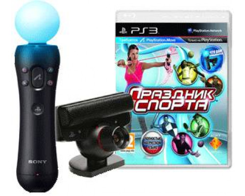 Игра PS3 (б/у): Праздник Спорта (Sports Champions) Русская Версия + Контроллер движений PlayStation Move + Камера PlayStation Eye  *diskont (б/у)