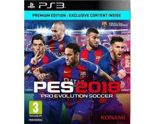 Игра PS3 (б/у): Pro Evolution Soccer 2018 (PES 2018) Premium Edition Русская Версия  *diskont (б/у)