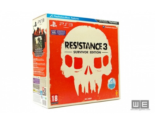 Игра PS3 (б/у): Resistance 3 Комплект Выжившего (Survivor Edition) для PlayStation Move (c поддержкой 3D)  *diskont (б/у)