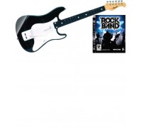Игра PS3 (б/у): Rock Band + Деревянная полноразмерная гитара Guitar Wood  *diskont (б/у)