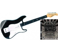 Игра PS3 (б/у): Rock Band Metal Track Pack + Деревянная полноразмерная гитара Guitar Wood  *diskont (б/у)