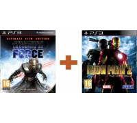 Игра PS3 (б/у): Star Wars: The Force Unleashed Ultimate Sith Edition + Железный человек 2  *diskont (б/у)