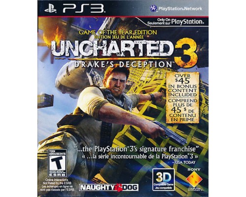 Игра PS3 (б/у): Uncharted: 3 Drake's Deception (Иллюзии Дрейка) Издание Игра PS3 (б/у): Года (Game of the Year Edition)  *diskont (б/у)