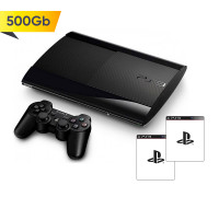 PlayStation 3 Super Slim 500Gb + 2 игры на выбор *diskont (б/у)