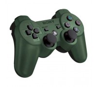 Для PS3 (б/у): Джойстик беспроводной Controller Wireless Dual Shock 3 Green (Зеленый) *diskont (б/у)