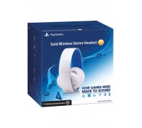 Для PS3 (б/у): Гарнитура Gold Wireless Stereo Headset White *diskont (б/у)