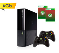 Xbox 360 E 4Gb + 2-й геймпад + 2 игры на выбор