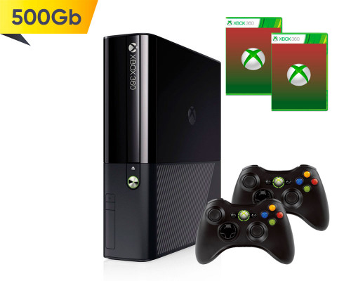 Xbox 360 E 500Gb + 2-й геймпад + 2 ...