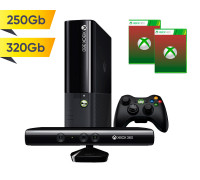 Xbox 360 E 250Gb-320Gb + KINECT + 2 игры на выбор