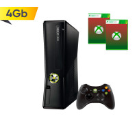 Xbox 360 Slim 4Gb + 2 игры на выбор