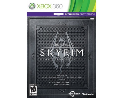 Игра Xbox 360 (б/у): The Elder Scrolls 5 (V): Skyrim Legendary Edition с поддержкой kinect *diskont (б/у)